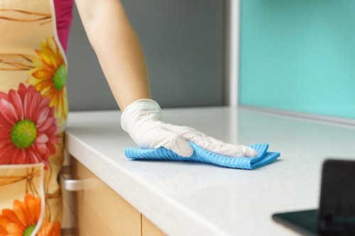 Professional upholstery cleaning service for a sofa in SW9