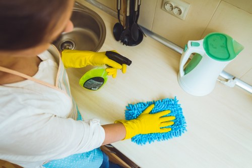 Local cleaners handling a residential property handover in SW9