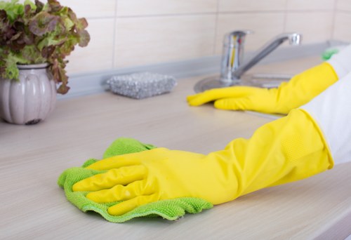 Detailed kitchen end of tenancy cleaning in a South London property