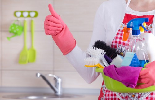 Professional SW9 cleaners focused on detailed cleaning